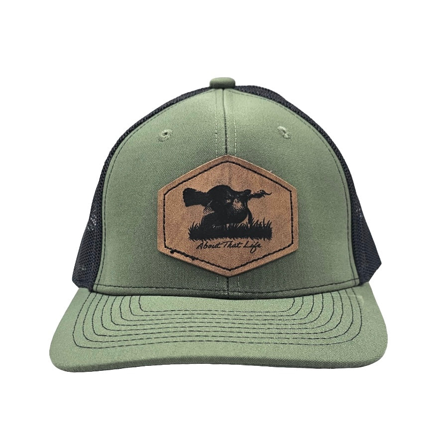 Turkey Gobble/Leather Patch/Moss/Black