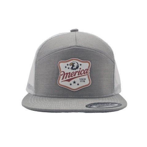 Merica/Eagle Patch/Grey/White
