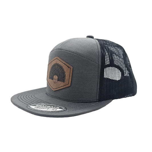 ATLO Turkey Fan/Leather Patch/Gray/Black
