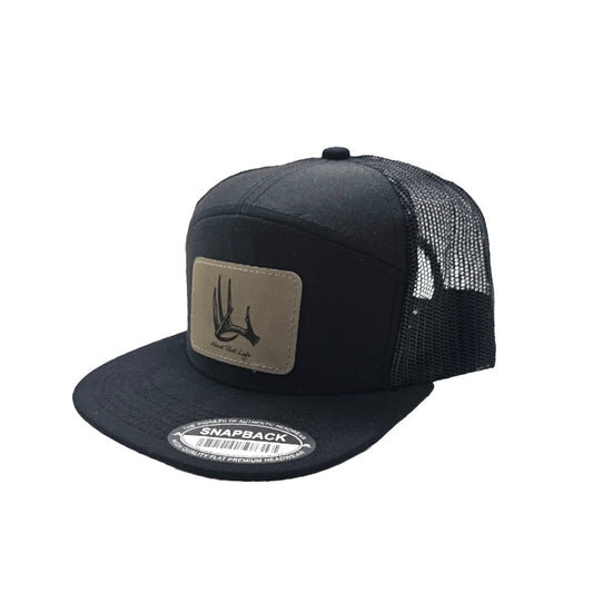 Shed Antler/Leather Patch/Black